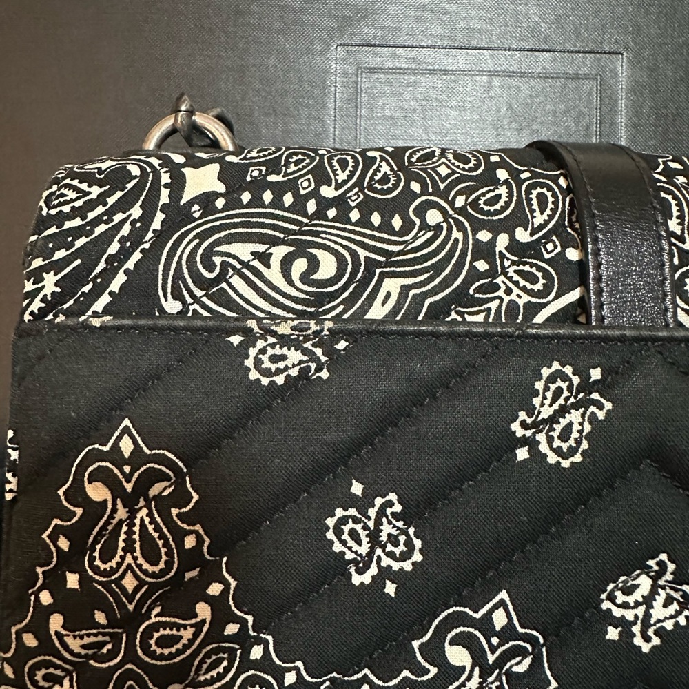 Yves Saint Laurent Paisley College Tophandle Handbag Strap Included - Picture 13 of 15